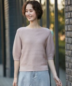 自由区 【XSサイズ～/洗える】ドライタッチホールガーメント ニット