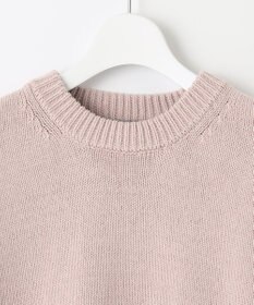 UNFILO 【洗える】スプリングコットンニット バックスリット