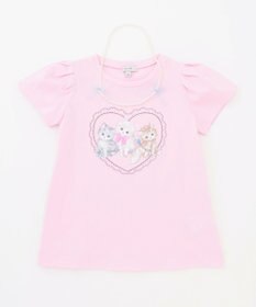 ANY KIDS ネックレス付き ネコTシャツ