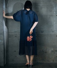 自由区 【カトリエムブーケ】Un pull en dentelle シアーニットワンピース