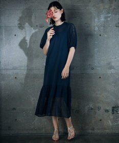 自由区 【カトリエムブーケ】Un pull en dentelle シアーニットワンピース