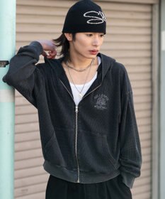 WEGO 【ユニセックス着用ITEM】ワッフルZIPパーカー