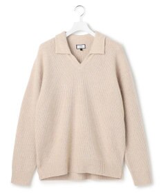 J.PRESS YORK STREET 【UNISEX】ウールカシミヤ スキッパーニットポロシャツ