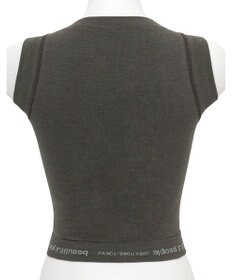 WACOAL MEN レディース <beautiful people>コラボ タンクトップ ボクサートップス ワンサイズ（S-L） オーガニック綿混 立体成型 肩幅：狭め ネック深さ：あさめ WL8001 /ワコールメン