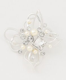 ANY SIS フルールビジュー調 ブローチ