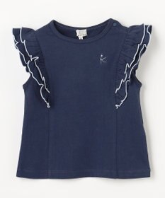 組曲 KIDS 【80-100㎝】 フルールフリルTシャツ