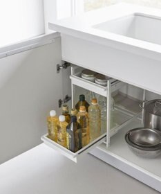 tower シンク下スライドラック タワー 2段 ホワイト