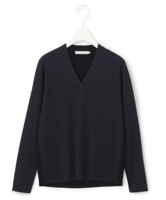 ICB 【洗える】 シンセティックフルニードル Vネックプルオーバー