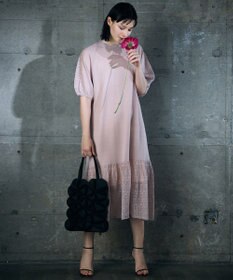 自由区 【カトリエムブーケ】Un pull en dentelle シアーニットワンピース