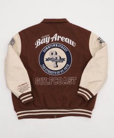 WEGO 【25年秋冬新作/ユニセックス着用ITEM/SMLサイズ展開】メルトンワッペンスタジャン