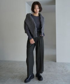 UNFILO コットンカシミヤ クルーネックカットソー