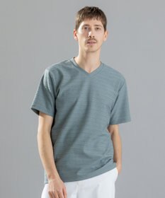 JOSEPH HOMME メランジリップル　Vネックカットソー