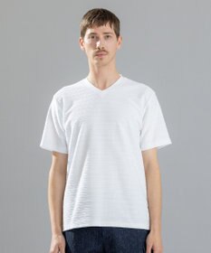 JOSEPH HOMME メランジリップル　Vネックカットソー