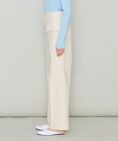 JOSEPH 【洗える】オーガニックツイル　ワイドトラウザーズ