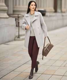 自由区 S ウールリバーダブルブレストコート