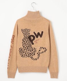 PW CIRCULUS 【WOMEN】LEOPARD ジャガードタートルニット