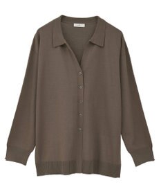 earth music&ecology 袖口スリットスキッパーカーディガン