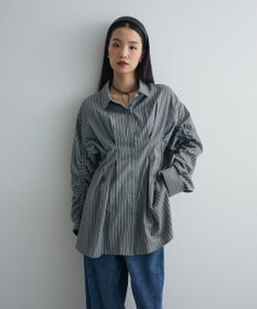 Green Parks 【WEB限定】ドロストシャーリングウエストタックシャツⅡ