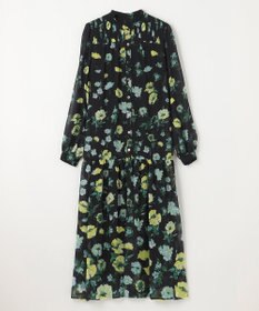 GRACE CONTINENTAL グラデフラワープリントワンピース