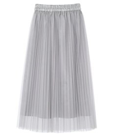 earth music&ecology チュールプリーツスカート