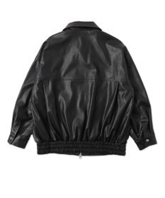 WEGO ヴィンテージライクFレザーブルゾン