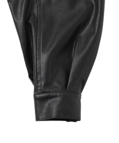 WEGO ヴィンテージライクFレザーブルゾン