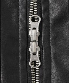 WEGO ヴィンテージライクFレザーブルゾン