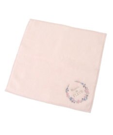 Maison de FLEUR フラワーフレーム刺繍タオルハンカチ