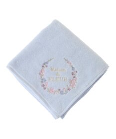 Maison de FLEUR フラワーフレーム刺繍タオルハンカチ