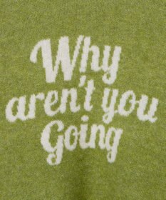 WEGO フラッフィーロゴジャガードニットプルオーバー