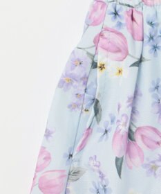 ANY KIDS オン・オフショルダー チューリップ ワンピース