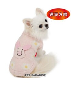 PET PARADISE ディズニー ピグレット 遠赤外線 お花ニット  小型犬