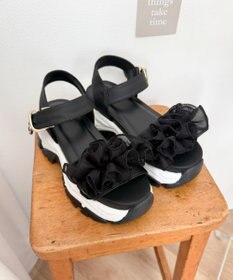 WEGO フリルスポーツ厚底サンダル
