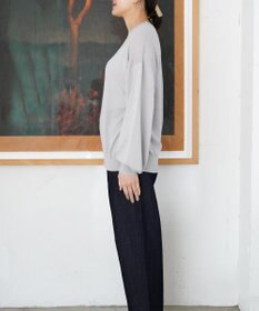 TOQUE 〈大草直子さんアドバイザー〉ウォッシャブルシルク×コットン ニットロングスリーブ