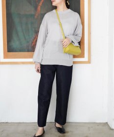 TOQUE 〈大草直子さんアドバイザー〉ウォッシャブルシルク×コットン ニットロングスリーブ