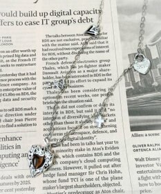 WEGO Lストーンハートジャラモチーフネックレス