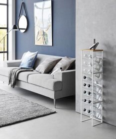 tower 天板付きボトルストッカー タワー 8段 ホワイト