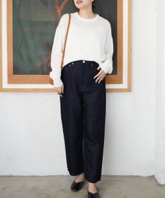 TOQUE 〈大草直子さんアドバイザー〉ウォッシャブルシルク×コットン ニットロングスリーブ