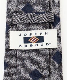 JOSEPH ABBOUD 【日本縫製】シャンブレーヘリンボーンスクエアジャガード ネクタイ