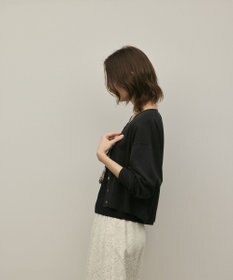 GRACE CONTINENTAL スリーブスリットニットカーディガン