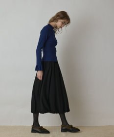 GRACE CONTINENTAL ラメリブニットトップ