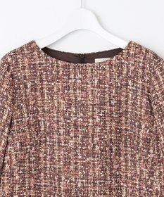 自由区 S プリントジャガードストレッチ  ワンピース