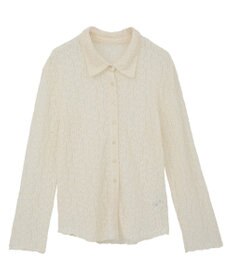 Green Parks カットレースシャツプルオーバー