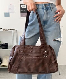 WEGO PUボストンバッグ