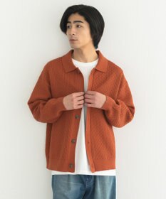 CRAFT STANDARD BOUTIQUE 柄編みニットシャツカーディガン
