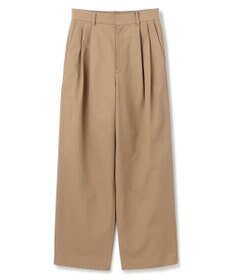 BEIGE， 【洗える】GAZANIA / コットンチノ2タックワイドパンツ