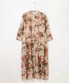 自由区 【SHIHOさん着用】ボタニカルプリント ワンピース