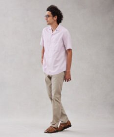 J.PRESS MEN 【HYBRID LINEN】オープンカラーシャツ