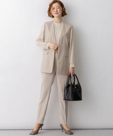 23区 【先行予約】バックサテンアムンゼン フロントタックブラウス