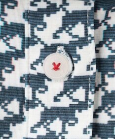 23区GOLF 【WOMEN】【吸水速乾/UVカット】ハンタードッグ柄シャツ